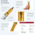 thumbnail image 6 of 380W Heavy Duty Dog Clippers for Thick Coats - Professional Pet Grooming Clippers for Large Dogs, Goats, Livestock - Low Noise & Anti-Overheat with 2 Blades & Case (Gold), 6 of 7