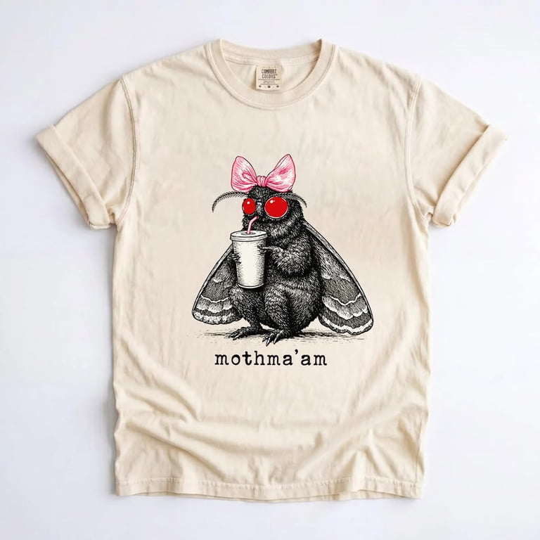 Mothma’am T-Shirt for Cryptid Fans and Coffee Lovers - Walmart.com