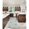 thumbnail image 2 of Riverbay Furniture Transitional Washable Polyester 2'x8' Rug in Ivory, 2 of 6
