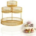 thumbnail image 2 of 3 Tier Fruit Basket Large Capacity Metal Mesh Black Wire Stand Kitchen Vegetable Holder for Countertop Candy Snacks Storage, 2 of 7