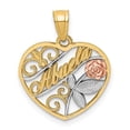 thumbnail image 1 of Quality Gold 10C1356 10K Two-Tone with White Rhodium Abuela Pendant, 1 of 1