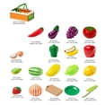 thumbnail image 2 of RKSTN Pla Stic Toy Set 19Pcs Fruit and Vegetable Cutting Toys, 2 of 5