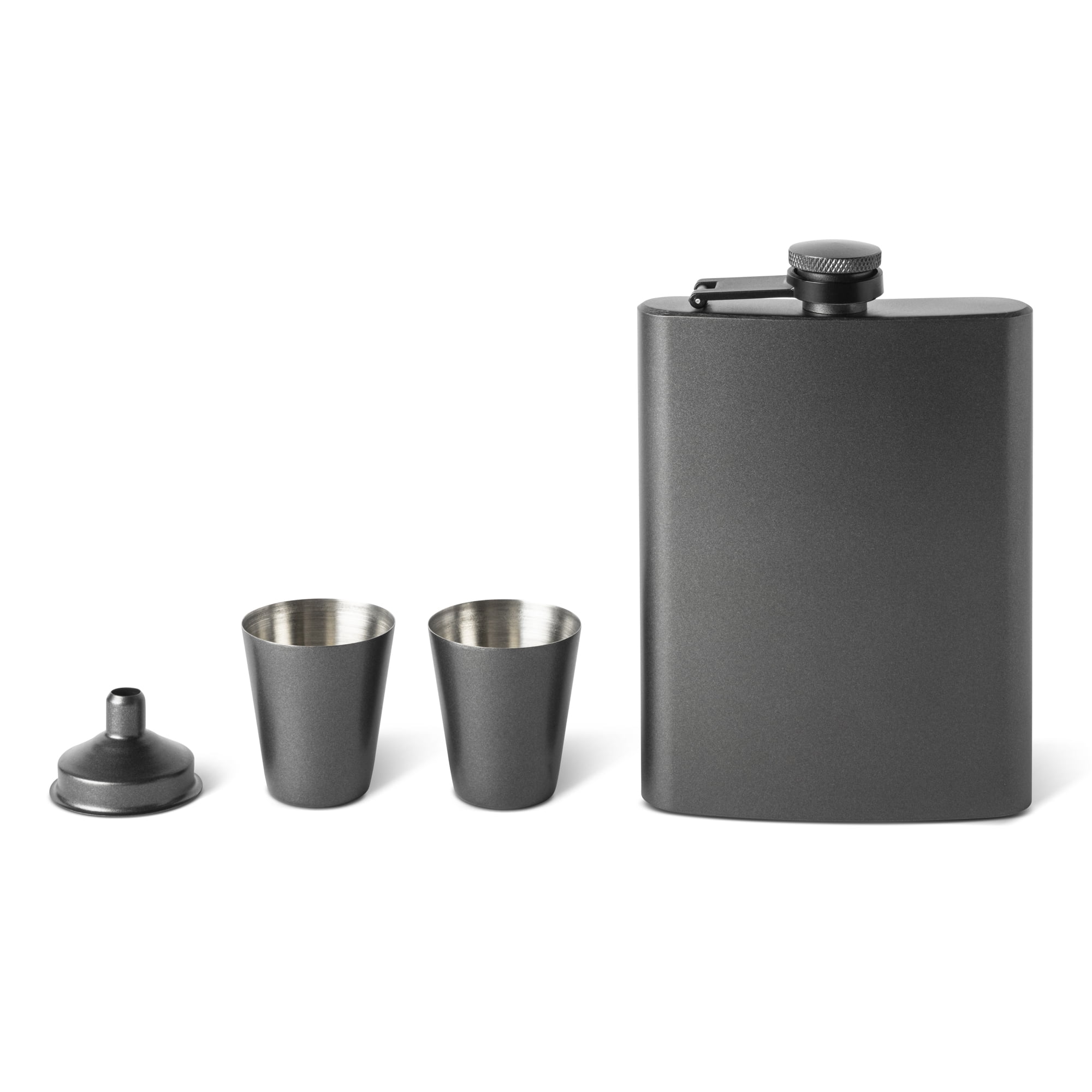 Better Homes & Gardens Flask Set with Shot Glasses and Funnel