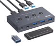 thumbnail image 1 of Adaptador de Controlador Compartido KVM con Conmutador USB 3.2, Velocidad de 10 Gbps, Compatible con Computadoras Portátiles, Ratones y Teclados. Comparte 4 Puertos USB., 1 of 8