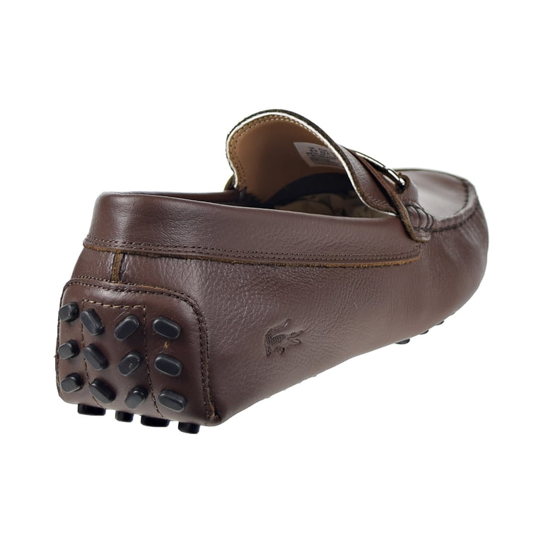 Lacoste Dark Brown Leather Slip-On Loafers Lacoste Men main image 3