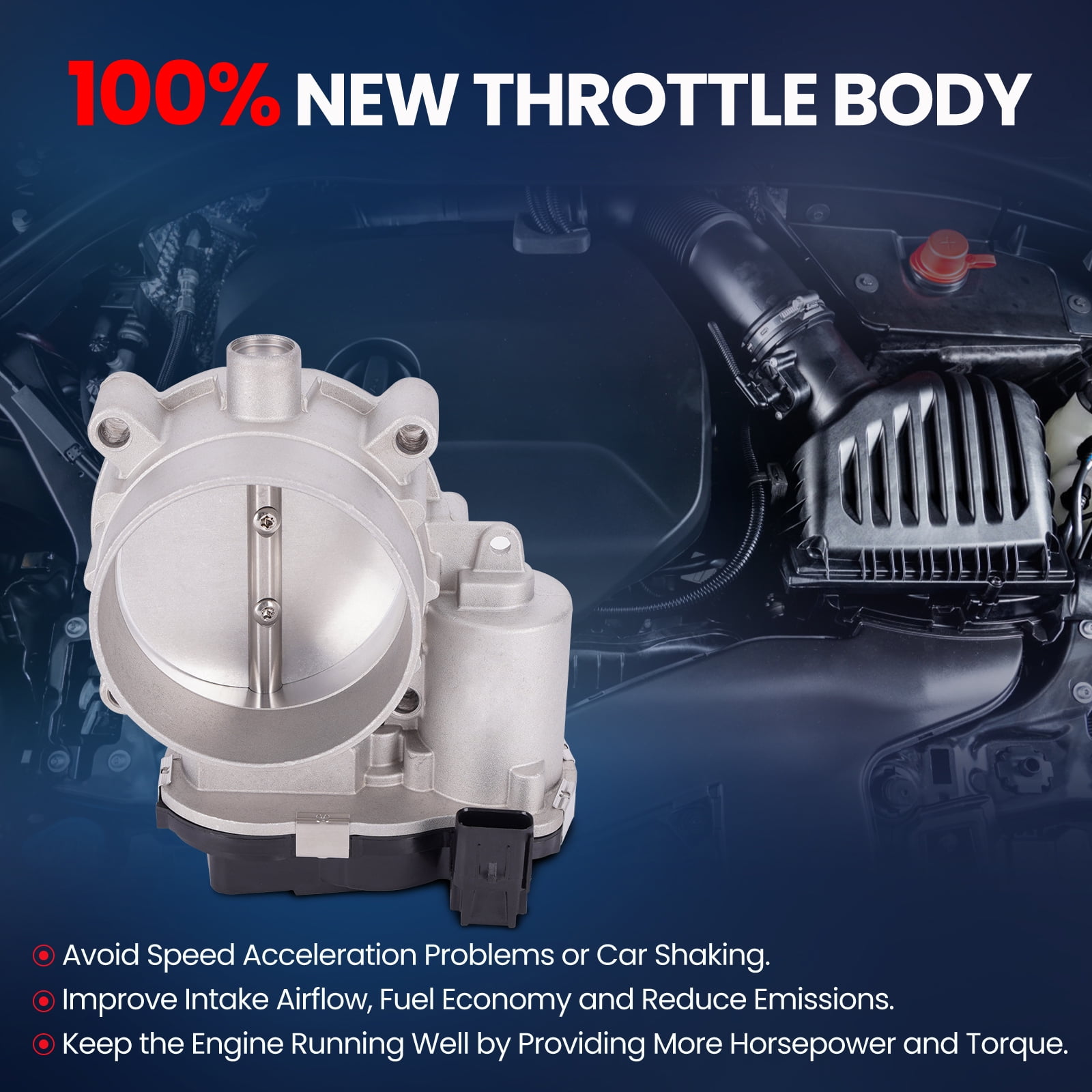 MOCA AUTOPARTS Electronic Throttle Body Fit for 2013-2023 Chrysler 300 5.7L & 2014-2024 Dodge Durango 5.7L & 2012-2019 Ram 2500 5.7L