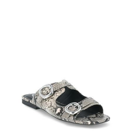 Scoop Women's Flat Slide Buckle Sandals
