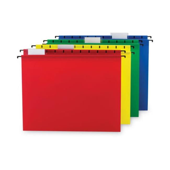 Essendant SMD64026 Poly Hanging Folders, Assorted Color - 12 per Pack