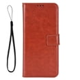 thumbnail image 2 of Wallet Case for Samsung Galaxy A37 5G with Card Holder, PU Leather Flip Phone Case with Kickstand Magnetic Closure Wrist Strap Brown, 2 of 5