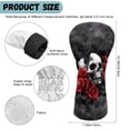 thumbnail image 7 of Uorisanigo Golf Club Headcover, 3pcs Skull Red Rose Golf Club Covers for Woods and Driver Fairway Hybrid, Form Fitting Design, Golfclub Head Covers for Men Women, Fits Most Golfs Clubs, 7 of 7