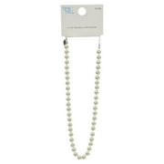 Time and Tru Women's 8MM Faux Pearl Necklace 17.5 with Extender