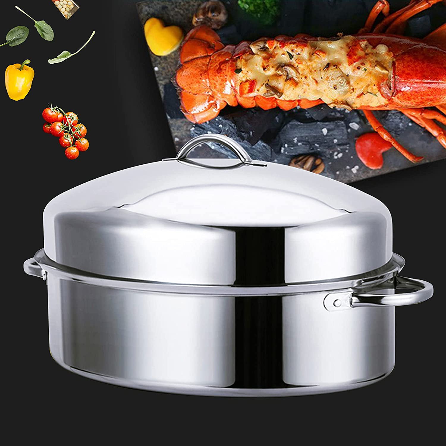 Fish kettle 304 stainless steel steamed fish pot Extra large fish