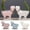 Pink, variant on Shenmeida Cat Succulent Planter Decorative Animal Flower Pot Mini Cartoon Ceramic Grass Plant Pot Box with Tray Saucer