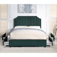 thumbnail image 2 of Furniture of America Landhill Glam Fabric Upholstered Bed, 2 of 5