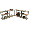 thumbnail image 6 of Gymax 2PCS 72'' Metal 5-Tier Garage Storage Rack Shelf Adjustable Freestanding Gray, 6 of 8