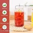 thumbnail image 5 of Joyclub 8 pack 16 oz Glass Mason Drinking Jars with Bamboo Lids and Straws, 5 of 6