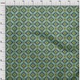thumbnail image 4 of oneOone Rayon Green Fabric Geometric Sewing Craft Projects Fabric Prints by Yard 56 Inch Wide, 4 of 4