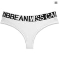 thumbnail image 3 of Malla sin fisuras de la tanga hueca de malla hueca impresa con la ropa interior de la cintura baja mini transpirable g-string yoga bragas calzoncillos para la fiesta blanca m Inevent AP004233-01, 3 of 7