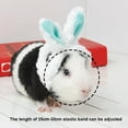 thumbnail image 6 of Ludlz Pet Headgear Adjustable Headband with Cute Bunny Ear Warm Hat Soft Head Accessories for Hamster Kitten Rabbits Rats Guinea Pig Puppy and Small Animals, 6 of 6