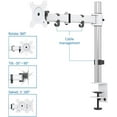 thumbnail image 3 of TEMOGU-Single LCD LED Monitor Mount Stand with Adjustable Arm for 13"-32" Monitor with Desk Clamp and Grommet Mounting Options in The Box - SA-D28-White, 3 of 4