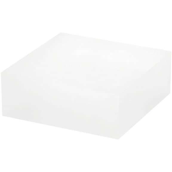 Plymor Frosted Acrylic Square Display Block, 1.5" H x 4" W x 4" D