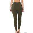 thumbnail image 5 of 2 Packs of Zenana Women Premium Cotton High Waist Full Ankle Length Leggings, 5 of 5