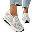 thumbnail image 2 of Shoes for Women Lace Floral Embroidered Mesh Breathable Platform Slip-on Shoes Fashion Flat Hidden High Heels Non-Slip Sneakers, 2 of 5