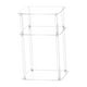 thumbnail image 3 of Mesita de noche transparente, mueble pequeño, mesa auxiliar de acrílico, mesita de noche para 30cmx25cmx55cm, 3 of 9
