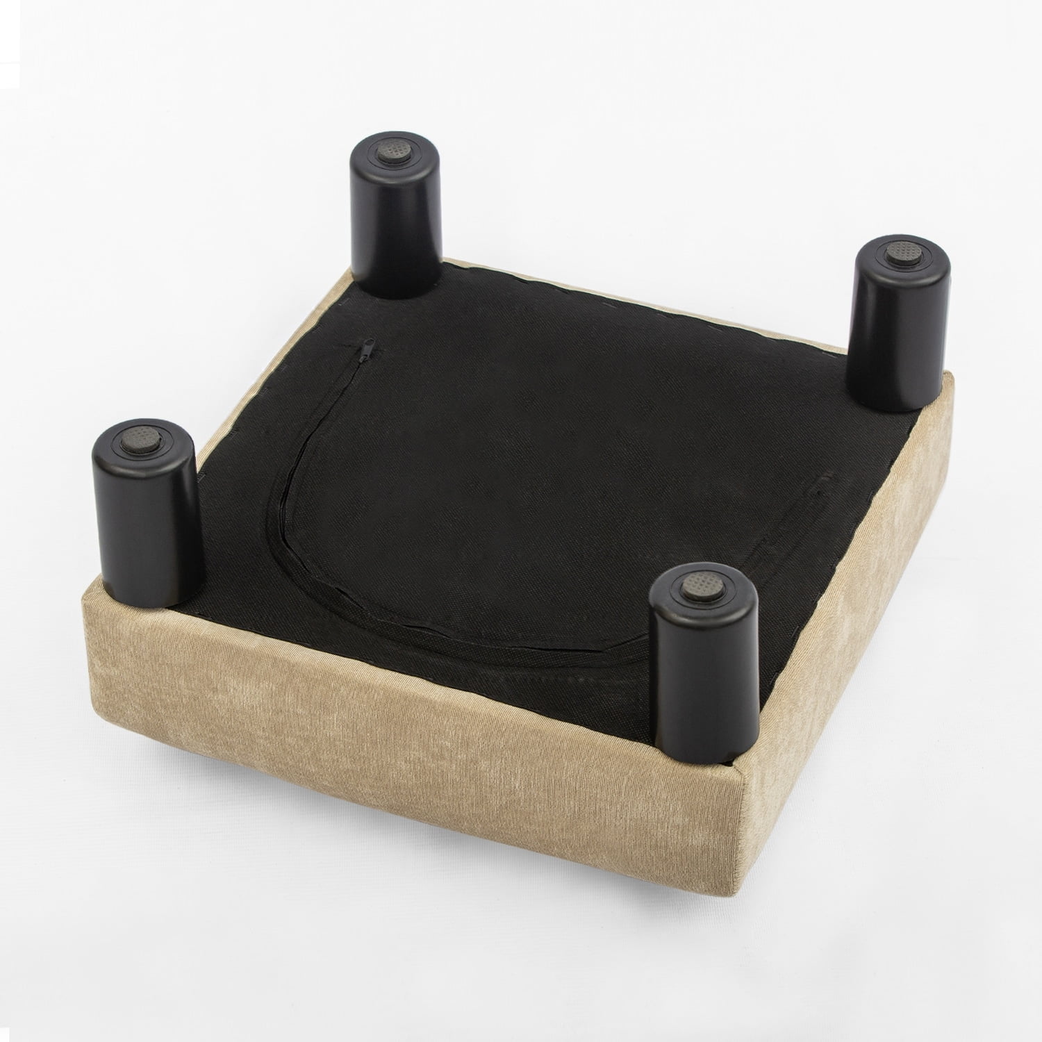 Adeco Small Footstool - Fresh Wheat, 17.5x17.5x9