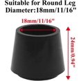 thumbnail image 3 of shiyou-12Pcs Rubber Chair Leg Tips Caps 5/7 Inch Furniture Table Chair Leg Caps, 3 of 4