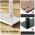 thumbnail image 5 of FITUEYES Rolling TV Stand with Stepless Lift for 32-75 Inch TVs, Height Adjustable and Swivel and Tilt, Hold up to 88 lbs,White, 5 of 8
