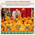 thumbnail image 6 of 3.9inch Marigold Flowers Artificial Day of the Dead Flower 50Pcs Fake Head for Garland Making, 6 of 9