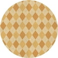 thumbnail image 1 of Ahgly Company Machine Washable Indoor Round Transitional Orange Area Rugs, 4' Round, 1 of 7