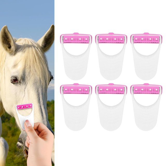 Portable 6 Pcs Disposable Horse Clippers with Protective Covers, Lightweight Grooming Tools for Horses and Pets