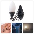 thumbnail image 3 of MasteelfCA Mini Wall Lights Black ABS Simulated Lamps White Light DIY Materials, 3 of 8