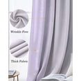 thumbnail image 3 of Gradient Purple Blackout Curtains for Bedroom Living Room Darkening Curtains 63 Inches Long Ombre Abstract Bubbles Modern Window Curtain 2 Panels Set Insulated Window Treatment Grommet Drapes 42"x63", 3 of 9