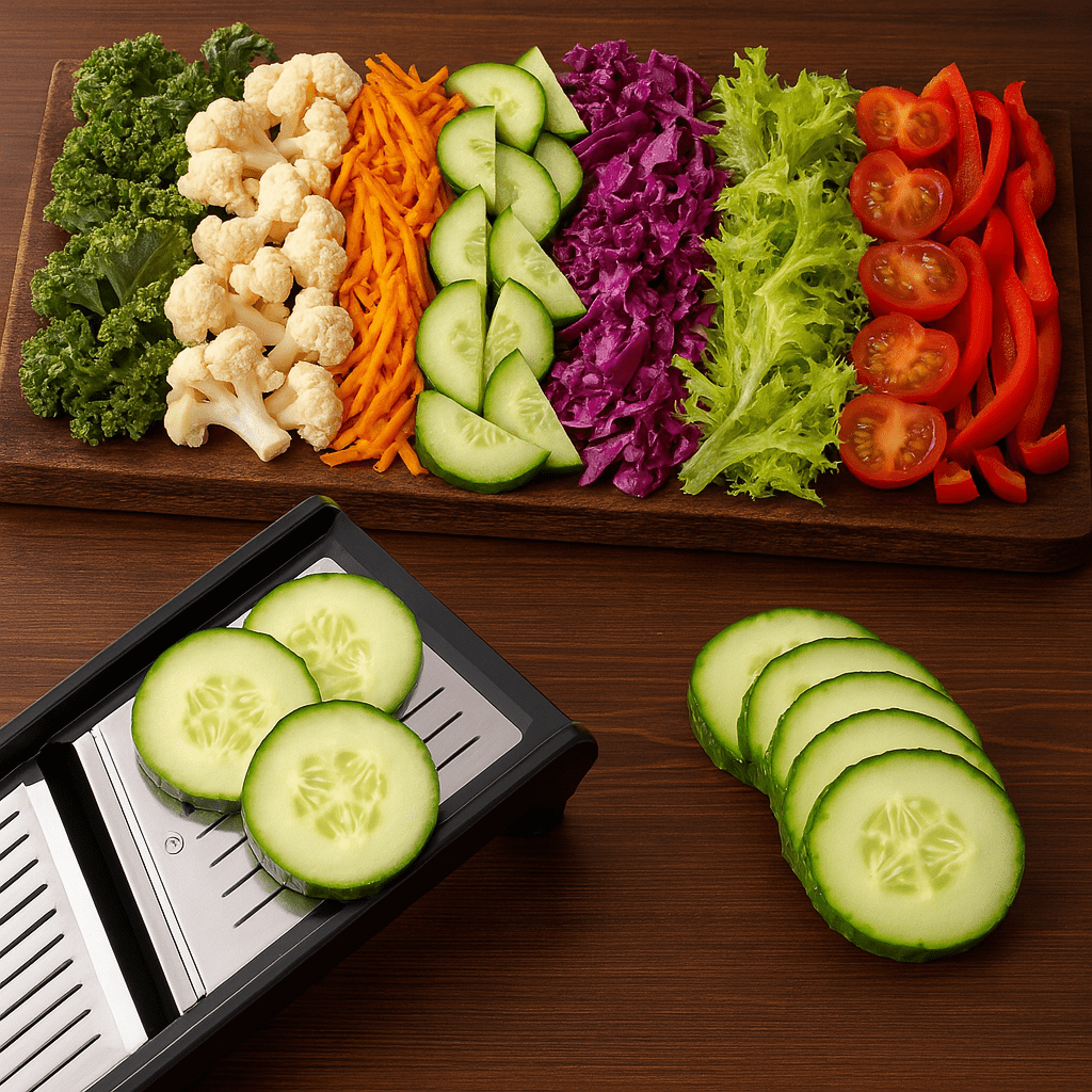 Swayvoo Stainless Steel Mandoline Slicer Vegetable Chopper Potato Slicer