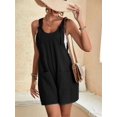 thumbnail image 2 of Boho Chic: Summer Style Guide with Sleeveless Rompers & Overalls for Women Playsuit Sleeveless Jumpsuit with Pockets, 2 of 5