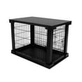 thumbnail image 1 of Merry Products Decorative Pet Cage w/ Protection Box End Table, Black, 1 of 4