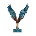 thumbnail image 2 of Estatua de resina de águila, artes abstractas simuladas de águila, decoración fengshui moderna, hogar, pequeña sala , adorno de estante de Macarena Escultura de águila, 2 of 8