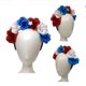 thumbnail image 3 of Diadema Con Bandera Americana, Aro Para El Pelo, Diadema Con Flores Rojas, Blancas Y Azules, Diadema Para El Día De La Independencia, Accesorios Para El Cabello Del 4 De Julio, 3 of 7