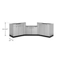thumbnail image 3 of NewAge Products Outdoor Kitchen Stainless Steel 5 Piece Cabinet Set with 2-Door, Bar, Grill and Corner Cabinets, 3 of 15