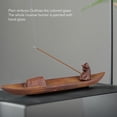 thumbnail image 3 of Incense Holder, Colorfast Fishing Old Man Incense  Ceramic  Detail  for Tearoom, 3 of 8