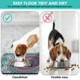 thumbnail image 4 of Vintage Ornamental Mandala Dog Mat - Washable Food/Water Catcher with Tribal Fusion Art, Soft Surface & Strong Grip Base, 4 of 5