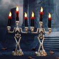 thumbnail image 3 of Decoraciones de Halloween, candelabro LED de Calavera, calabaza, fantasma, luces de vela, accesorios de terror, fiesta de Halloween, hogar, Bar, suministros de decoración, 1pc, 3 of 4