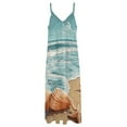 thumbnail image 4 of Beach Seashell Starfish Fine Art Sleeveless Dress Summer Dress Woman 2025, 4 of 7
