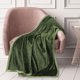 thumbnail image 2 of Manta Cama PiccoCasa Manta para Sofá de Franela Polar Reversible 100% Microfibra Suave Verde Felce 130 x 150 cm, 2 of 9