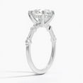 thumbnail image 2 of Dash Jewel Excellent 2 Ct Pear Cut Diamond Ring - 14K White Gold Plated Wedding Rings - Solitaire Engagement Ring for Women's - Anniversary Gifts Clearance Rings - Wedding Bridesmaid Gifts for Her, 2 of 6