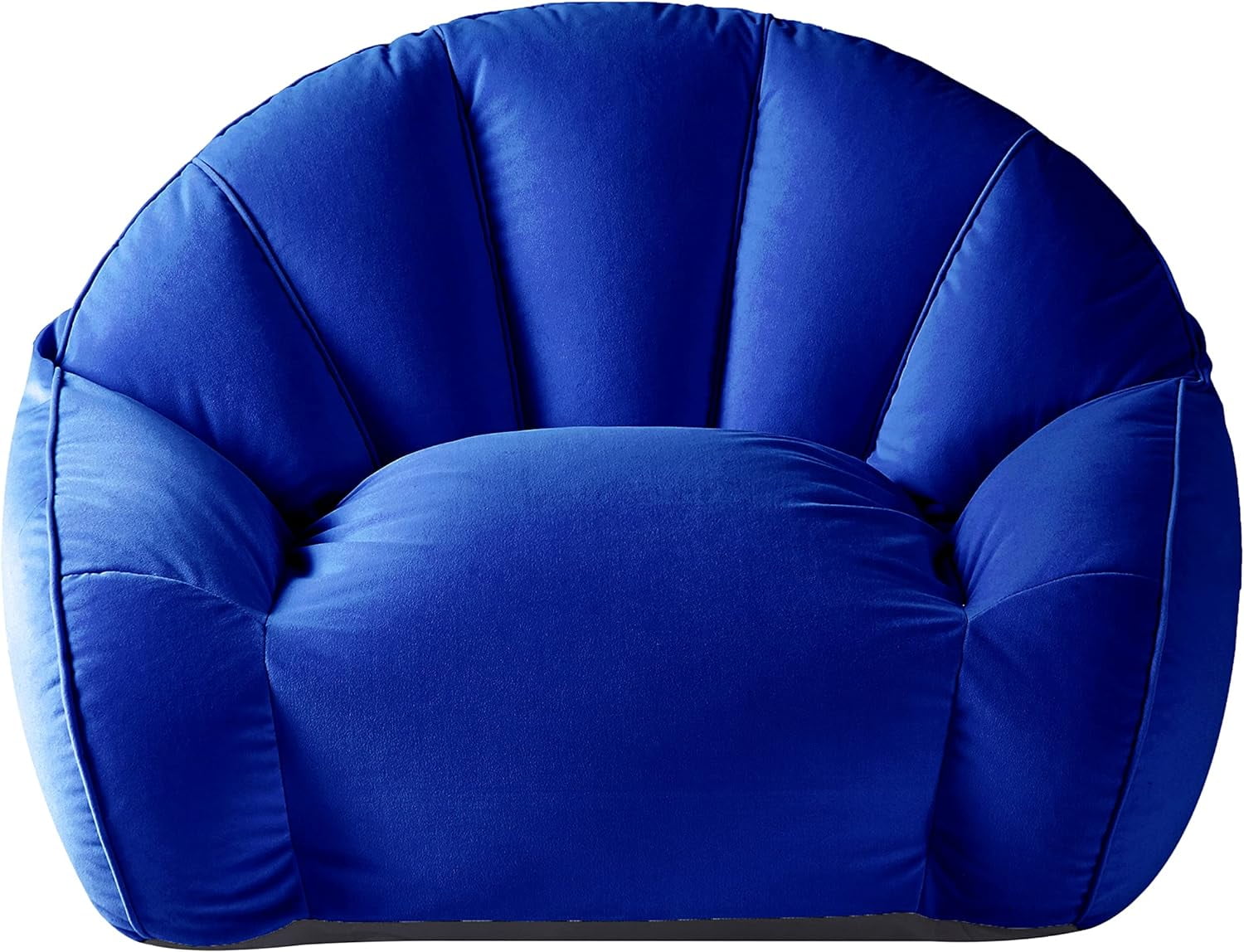 Urban Shop Velvet Plush Bean Bag Sofa Chair for Kids Adults