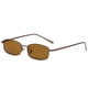thumbnail image 1 of Gafas de sol vintage rectangulares estrechas para hombre y mujer, estilo retro de los 90, montura metálica pequeña, gafas cuadradas en colores pastel., 1 of 5